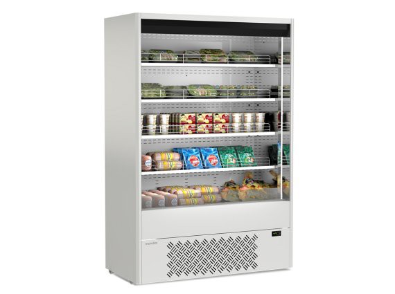 Espositore Murales bianco 14W per salumi e latticini.